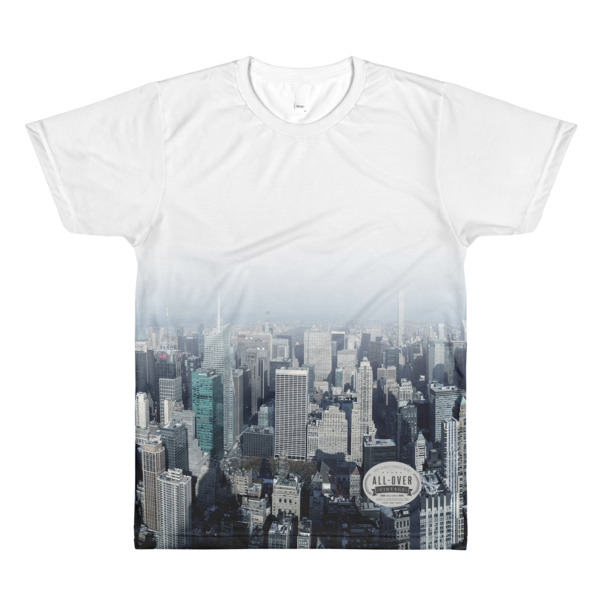 City Skyline All-Over Printed T-Shirt – All-Over Vintage